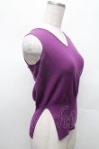 画像4: ヴィヴィアンウエストウッド 中古 / カラーオーブ刺繍ノースリーブニット M パープル  S-26-03-08-001-to-HR-ZS (4)
