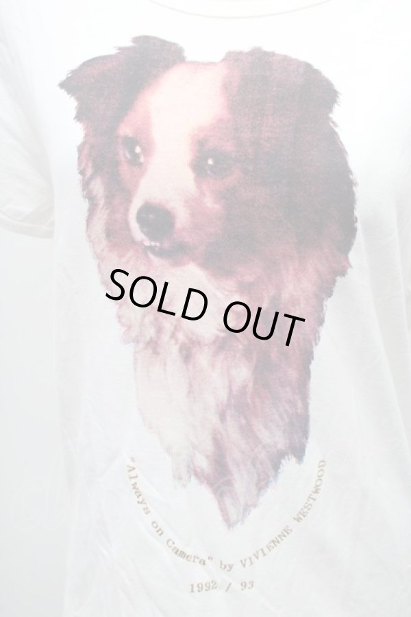 画像3: ヴィヴィアンウエストウッド 中古 / DOGプリントTシャツ  白  S-26-03-08-008-to-AS-ZS (3)