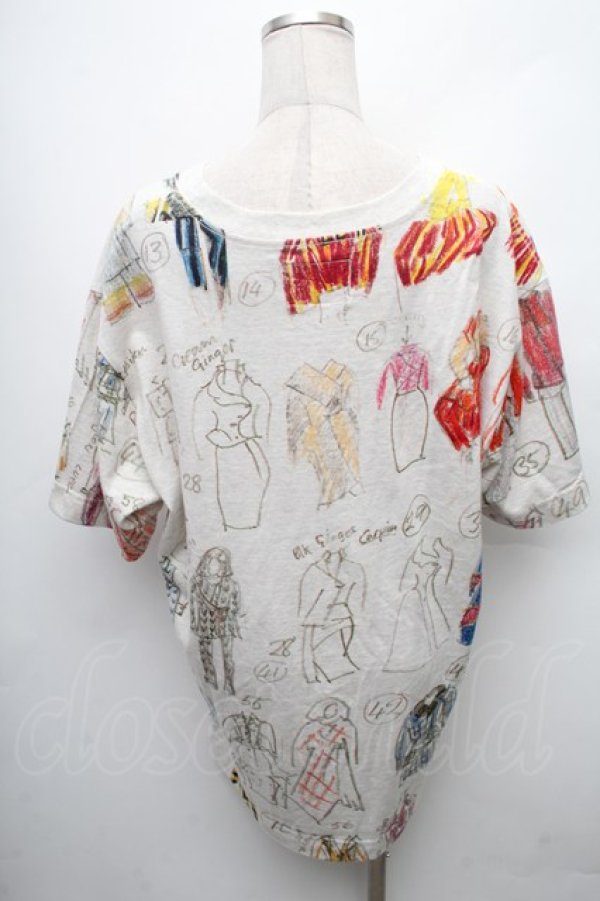画像2: ヴィヴィアンウエストウッド 中古 / LINE UP PRINTシャツ  オフ  S-26-03-08-009-to-AS-ZS (2)