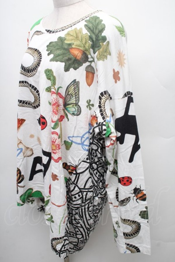 画像3: ヴィヴィアンウエストウッド 中古 / MYSTICAL & TANGLED ORB SQUIGGLE シャツ  白  S-26-03-08-011-bl-AS-ZS (3)