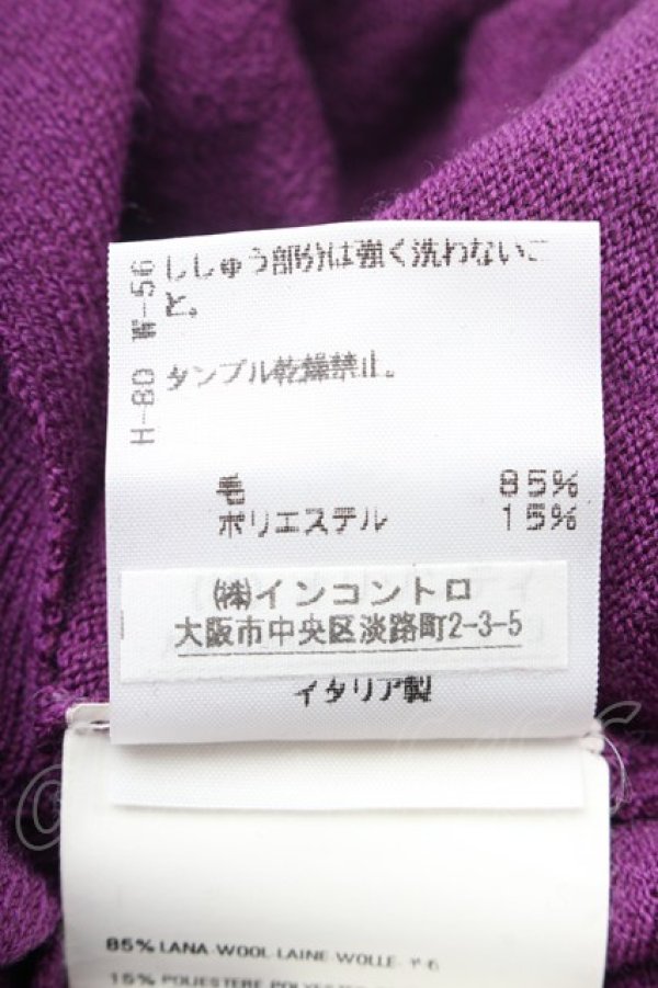 画像6: ヴィヴィアンウエストウッド 中古 / カラーオーブ刺繍ノースリーブニット M パープル  S-26-03-08-001-to-HR-ZS (6)