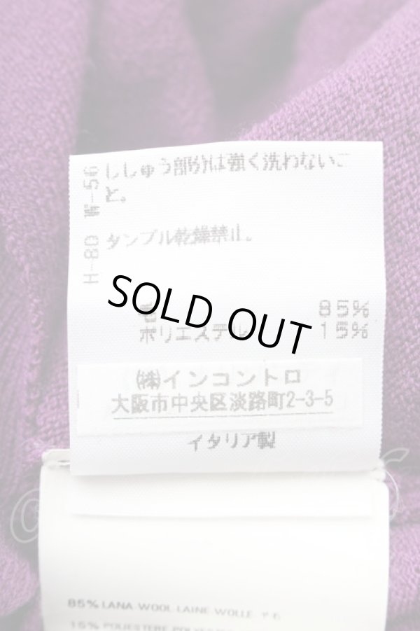 画像6: ヴィヴィアンウエストウッド 中古 / カラーオーブ刺繍ノースリーブニット M パープル  S-26-03-08-001-to-HR-ZS (6)