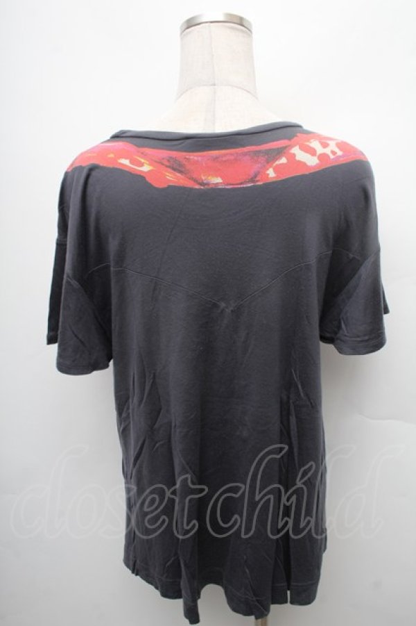 画像2: ヴィヴィアンウエストウッド 中古 / AラインワイドリボンTシャツ 2 グレー  S-26-03-08-012-op-HR-ZS (2)