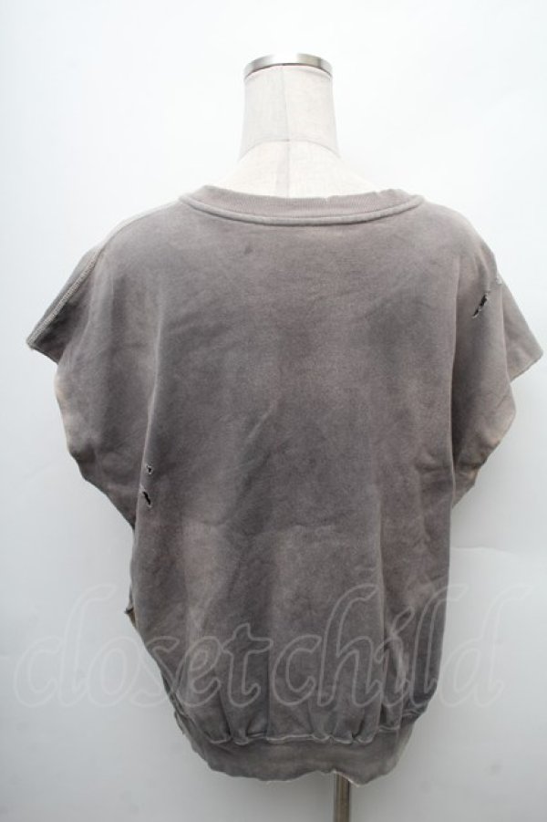 画像2: ヴィヴィアンウエストウッド 中古 / オーガニックドライ天竺サンシャインオーブ　スプレーダイノースリーブトップ  グレー  S-26-03-08-013-to-AS-ZS (2)