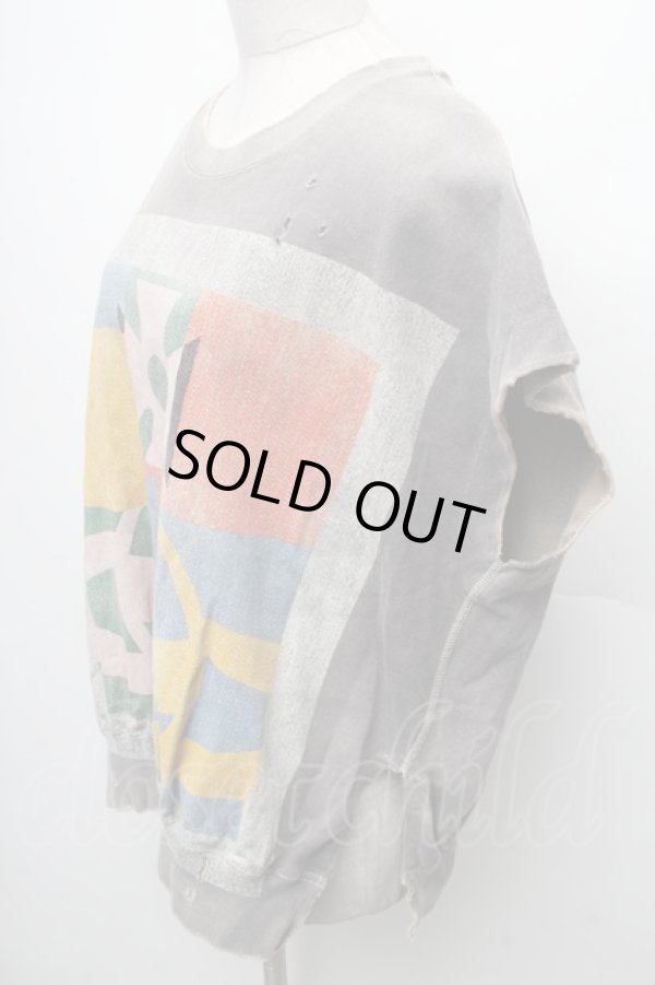 画像3: ヴィヴィアンウエストウッド 中古 / オーガニックドライ天竺サンシャインオーブ　スプレーダイノースリーブトップ  グレー  S-26-03-08-013-to-AS-ZS (3)