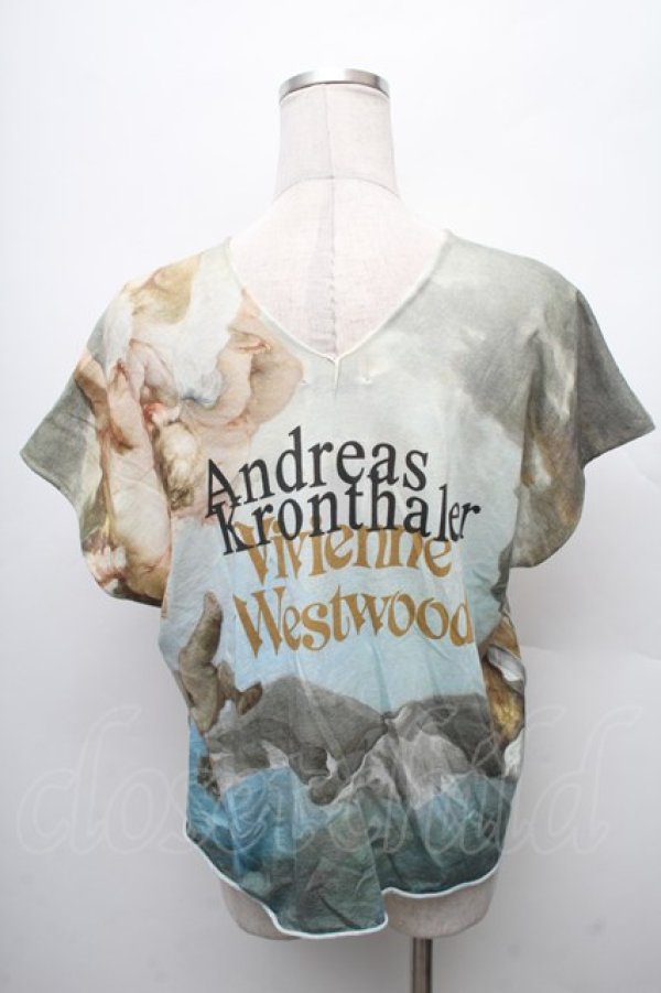 画像2: ヴィヴィアンウエストウッド 中古 / バウチャーバックステージSS17Tシャツ 00 マルチ  S-26-03-08-014-ts-HR-ZS (2)