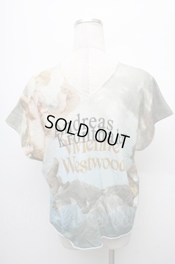 画像2: ヴィヴィアンウエストウッド 中古 / バウチャーバックステージSS17Tシャツ 00 マルチ  S-26-03-08-014-ts-HR-ZH (2)