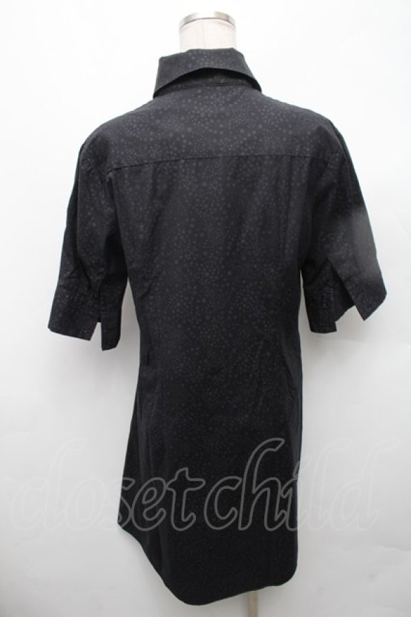 画像2: ヴィヴィアンウエストウッド 中古 / CHOICE 単色オーブ刺繍総柄シャツワンピース 3 黒  S-26-03-08-016-op-HR-ZS (2)