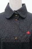画像3: ヴィヴィアンウエストウッド 中古 / CHOICE 単色オーブ刺繍総柄シャツワンピース 3 黒  S-26-03-08-016-op-HR-ZS (3)