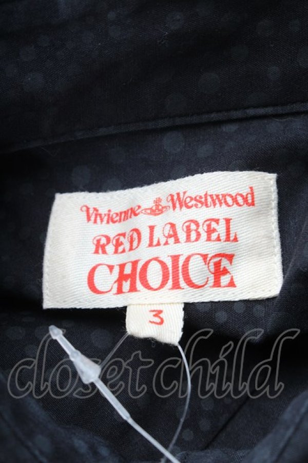 画像4: ヴィヴィアンウエストウッド 中古 / CHOICE 単色オーブ刺繍総柄シャツワンピース 3 黒  S-26-03-08-016-op-HR-ZS (4)