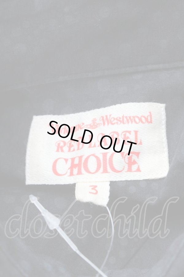 画像4: ヴィヴィアンウエストウッド 中古 / CHOICE 単色オーブ刺繍総柄シャツワンピース 3 黒  S-26-03-08-016-op-HR-ZS (4)