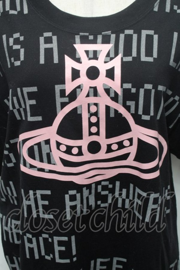 画像3: ヴィヴィアンウエストウッド MAN 中古 / GAIA with LINE ORBリラックスTシャツ（ガイアウィズラインオーブ） 46 黒  S-26-03-08-018-ts-AS-ZS (3)