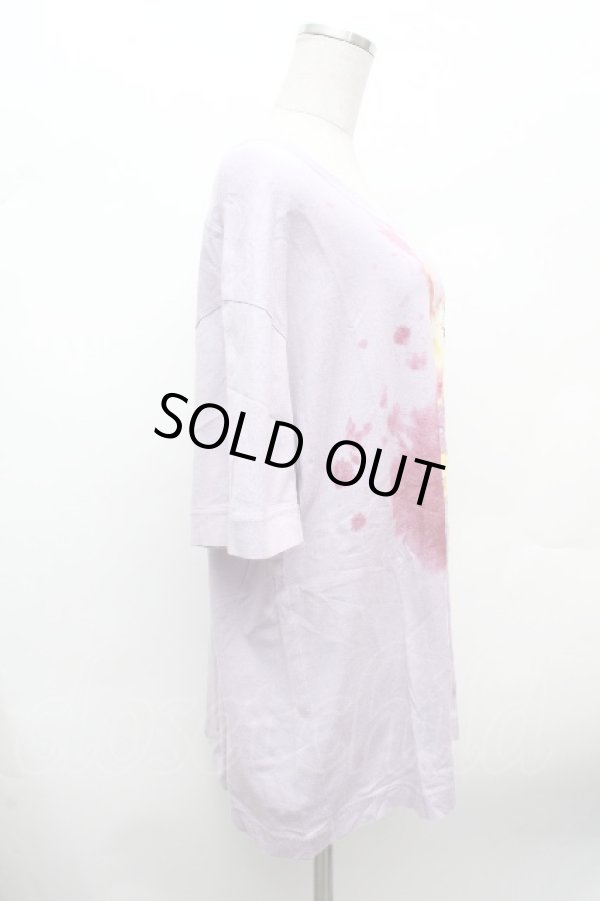 画像3: ヴィヴィアンウエストウッド MAN 中古 / KITTY WITH WINE STAINS ビッグロングTシャツ 48 ラベンダー  S-26-03-15-026-ts-AS-ZS (3)