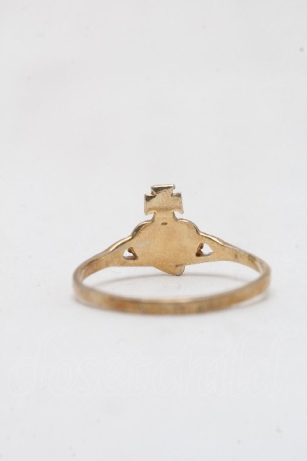 画像2: ヴィヴィアンウエストウッド 中古 / ナノディアマンテハートリング S ゴールドｘピンク  S-26-03-15-005-rg-AS-ZS (2)