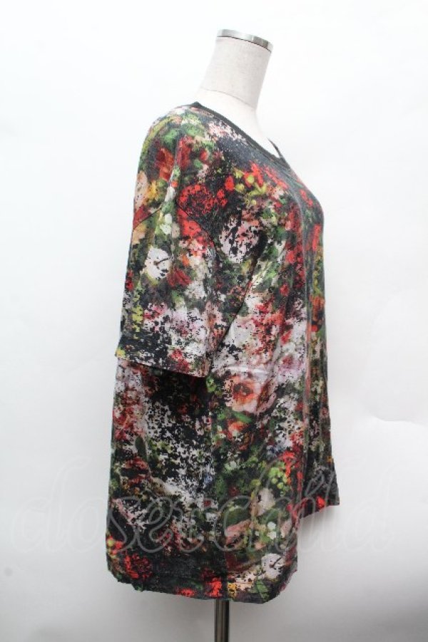 画像2: ヴィヴィアンウエストウッド MAN 中古 / フラワーブーケptTシャツ 50 マルチ  S-26-03-15-028-ts-HR-ZS (2)
