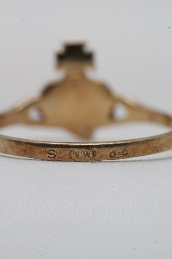 画像3: ヴィヴィアンウエストウッド 中古 / ナノディアマンテハートリング S ゴールドｘピンク  S-26-03-15-005-rg-AS-ZS (3)