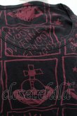 画像5: ヴィヴィアンウエストウッド 中古 / 総柄カットソー 2 黒ｘ赤  S-26-03-15-029-to-AS-ZS (5)