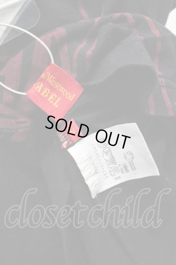 画像6: ヴィヴィアンウエストウッド 中古 / 総柄カットソー 2 黒ｘ赤  S-26-03-15-029-to-AS-ZS (6)