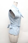 画像2: ヴィヴィアンウエストウッド 中古 / ノースリーブブラウス  II サックス  S-26-03-15-030-to-AS-ZS (2)