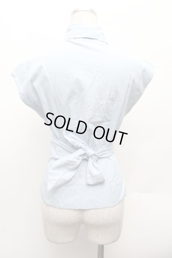 画像3: ヴィヴィアンウエストウッド 中古 / ノースリーブブラウス  II サックス  S-26-03-15-030-to-AS-ZS (3)