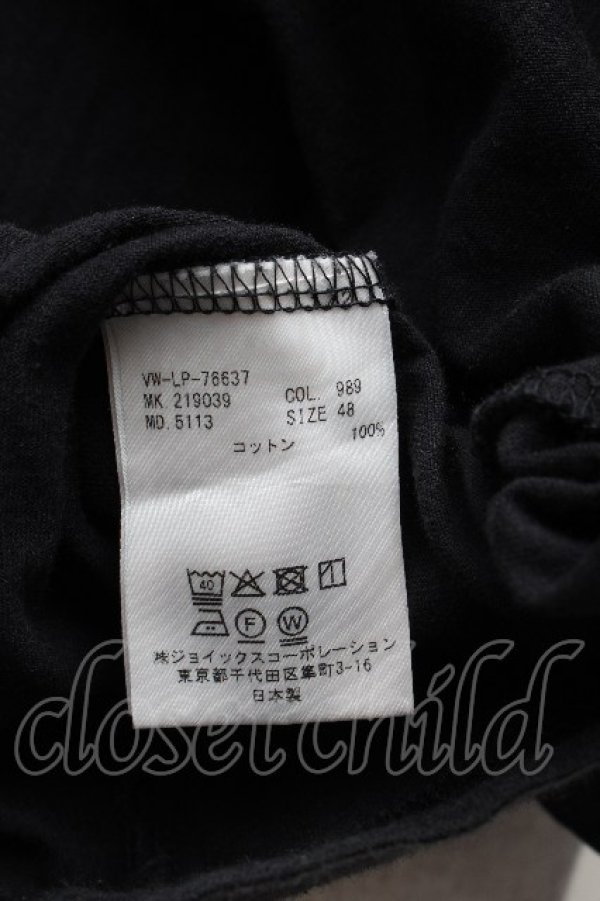 画像6: ヴィヴィアンウエストウッド MAN 中古 / オーブ＆アシメハート刺繍Tシャツ 48 黒  S-26-03-15-031-ts-HR-ZS (6)