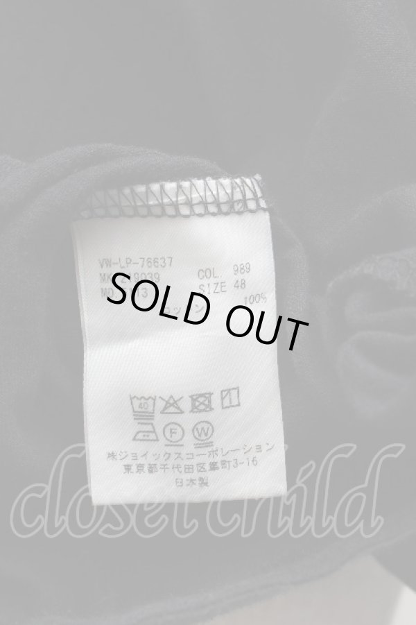 画像6: ヴィヴィアンウエストウッド MAN 中古 / オーブ＆アシメハート刺繍Tシャツ 48 黒  S-26-03-15-031-ts-HR-ZS (6)