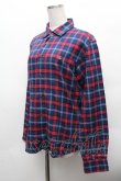 画像2: ヴィヴィアンウエストウッド MAN 中古 / チェックコットンシャツ 44 紺  S-26-03-15-032-bl-AS-ZS (2)