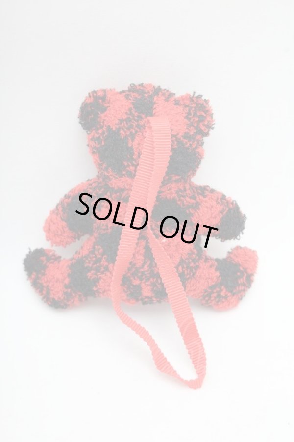 画像2: ヴィヴィアンウエストウッド 中古 / テディベアチャーム付タオルチーフ   S-26-03-15-006-gd-AS-ZS (2)