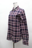 画像2: ヴィヴィアンウエストウッド MAN 中古 / チェックコットンシャツ 44 紺  S-26-03-15-033-bl-AS-ZS (2)