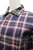 画像4: ヴィヴィアンウエストウッド MAN 中古 / チェックコットンシャツ 44 紺  S-26-03-15-033-bl-AS-ZS (4)