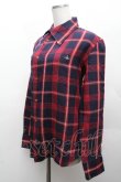 画像2: ヴィヴィアンウエストウッド MAN 中古 / チェックコットンシャツ 44 赤ｘ紺  S-26-03-15-035-bl-AS-ZS (2)