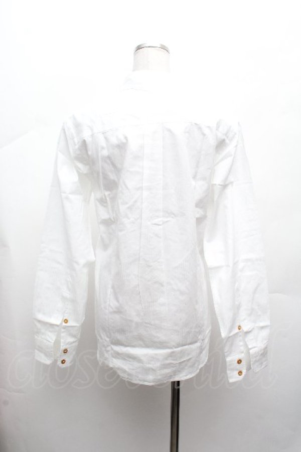 画像3: ヴィヴィアンウエストウッド MAN 中古 / ジャガードブラウス 44 白  S-26-03-15-036-to-AS-ZS (3)