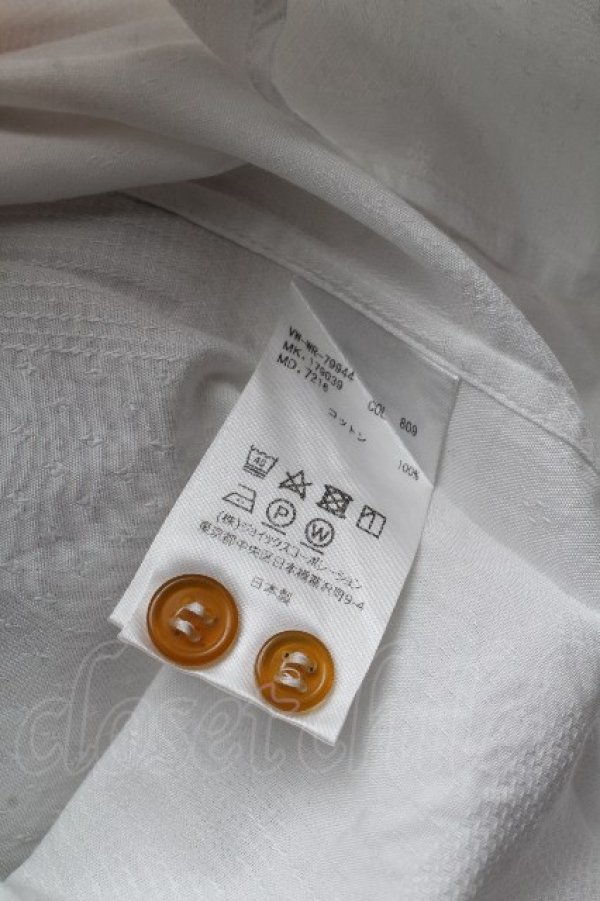 画像6: ヴィヴィアンウエストウッド MAN 中古 / ジャガードブラウス 44 白  S-26-03-15-036-to-AS-ZS (6)