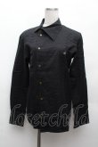 画像2: ヴィヴィアンウエストウッド MAN 中古 / ロゴジャガードシャツ 44 黒  S-26-03-15-038-bl-AS-ZS (2)