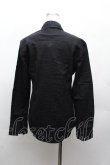 画像4: ヴィヴィアンウエストウッド MAN 中古 / ロゴジャガードシャツ 44 黒  S-26-03-15-038-bl-AS-ZS (4)