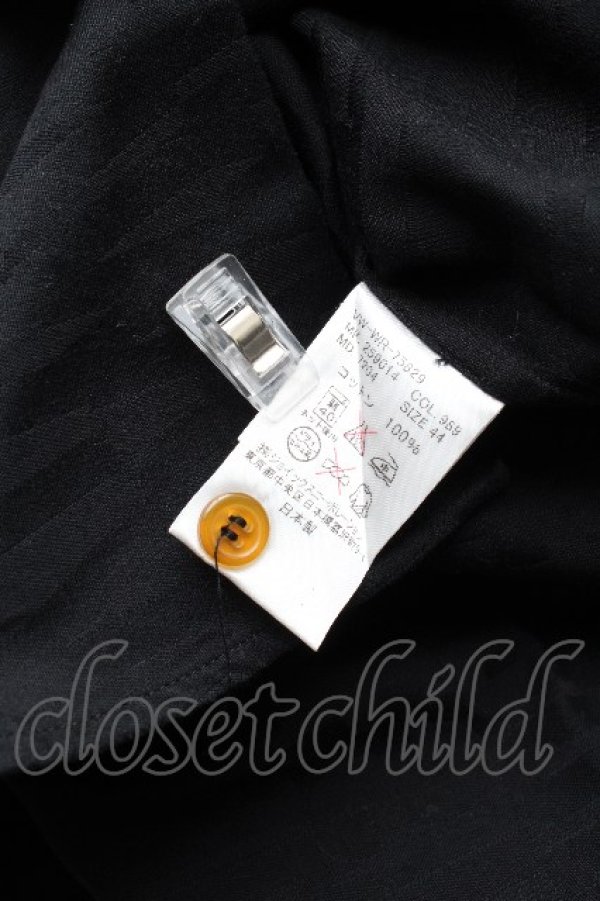 画像7: ヴィヴィアンウエストウッド MAN 中古 / ロゴジャガードシャツ 44 黒  S-26-03-15-038-bl-AS-ZS (7)