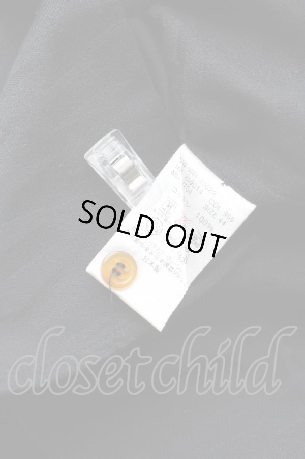 画像7: ヴィヴィアンウエストウッド MAN 中古 / ロゴジャガードシャツ 44 黒  S-26-03-15-038-bl-AS-ZS (7)