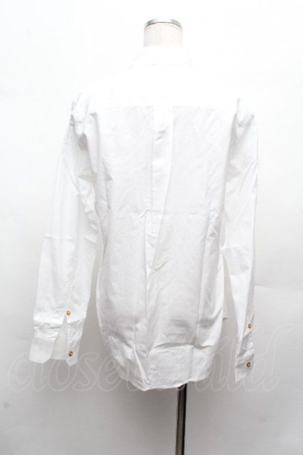 画像3: ヴィヴィアンウエストウッド MAN 中古 / オーブ刺繍シャツ 44 白  S-26-03-15-039-bl-AS-ZS (3)