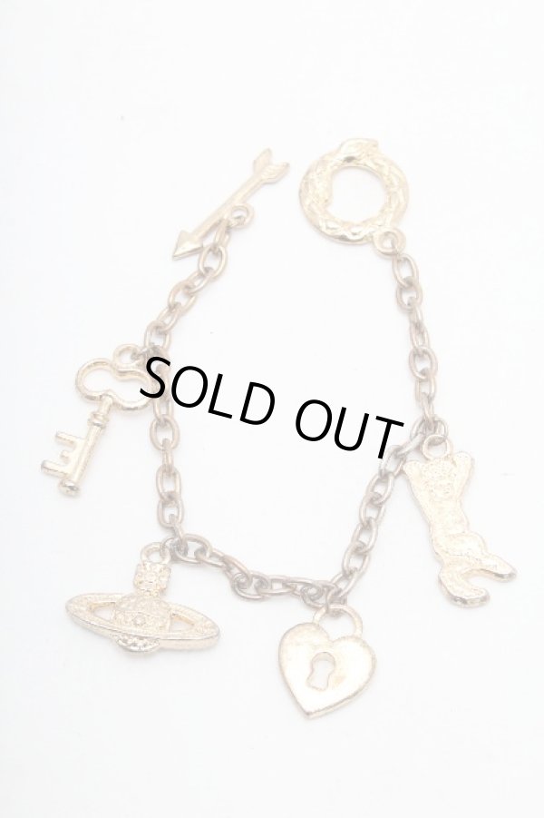 画像2: ヴィヴィアンウエストウッド 中古 / チャームブレスレット  ゴールド  S-26-03-15-001-ac-AS-ZS (2)