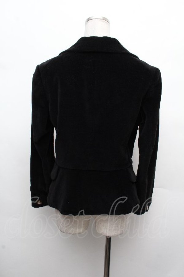 画像5: ヴィヴィアンウエストウッド 中古 / 別珍ラブジャケット 3 黒  S-26-03-15-040-jc-AS-ZS (5)