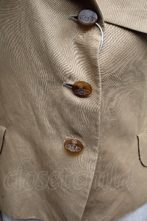 画像2: ヴィヴィアンウエストウッド 中古 / 開襟ジャケット 2 キナリ  S-26-03-15-041-jc-AS-ZS (2)