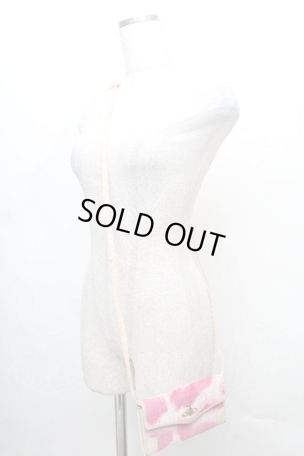 画像4: ヴィヴィアンウエストウッド 中古 / オーブハラコレオパードバッグ  ピンク  S-26-03-15-008-ba-AS-ZS (4)