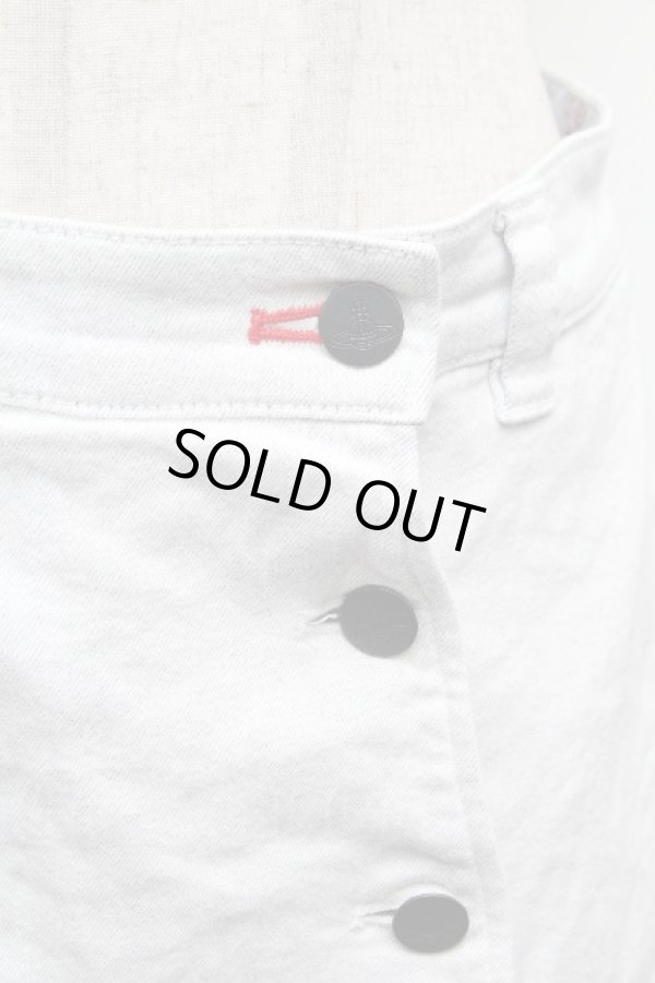 画像2: ヴィヴィアンウエストウッド 中古 / デニムショートパンツ 2 グレー  S-26-03-15-044-pa-AS-ZS (2)