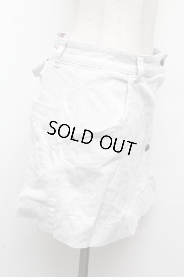 画像3: ヴィヴィアンウエストウッド 中古 / デニムショートパンツ 2 グレー  S-26-03-15-044-pa-AS-ZS (3)