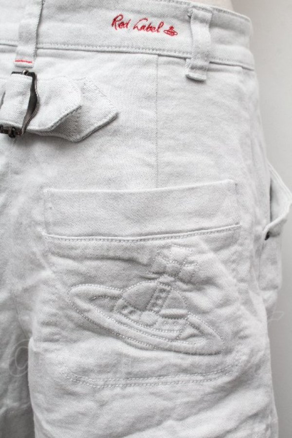 画像5: ヴィヴィアンウエストウッド 中古 / デニムショートパンツ 2 グレー  S-26-03-15-044-pa-AS-ZS (5)