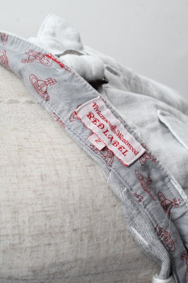 画像6: ヴィヴィアンウエストウッド 中古 / デニムショートパンツ 2 グレー  S-26-03-15-044-pa-AS-ZS (6)