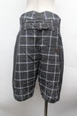 画像3: ヴィヴィアンウエストウッド 中古 / 綿麻チェックショーツ 44 グレー  S-26-03-15-046-pa-AS-ZS (3)