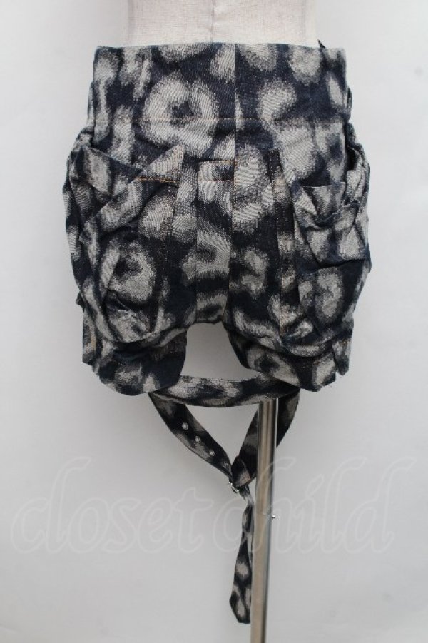 画像2: ヴィヴィアンウエストウッド 中古 / レオパードショートパンツ 2 ブルー  S-26-03-15-047-pa-HR-ZS (2)