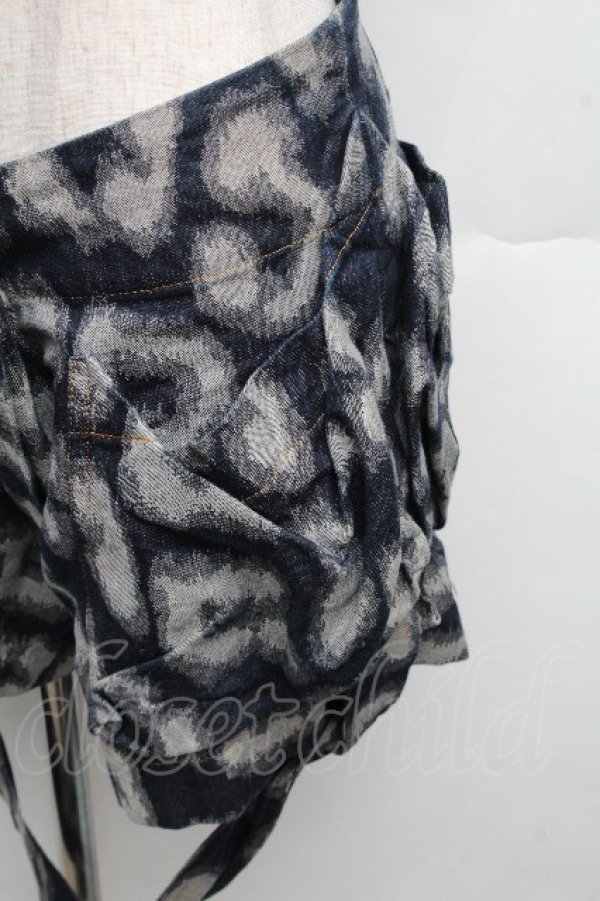 画像3: ヴィヴィアンウエストウッド 中古 / レオパードショートパンツ 2 ブルー  S-26-03-15-047-pa-HR-ZS (3)