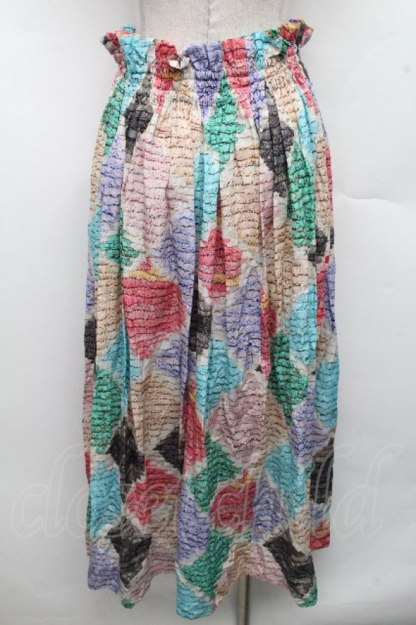 画像2: ヴィヴィアンウエストウッド 中古 / サマーハーレークインマキシスカート  マルチ  S-26-03-15-048-sk-AS-ZS (2)